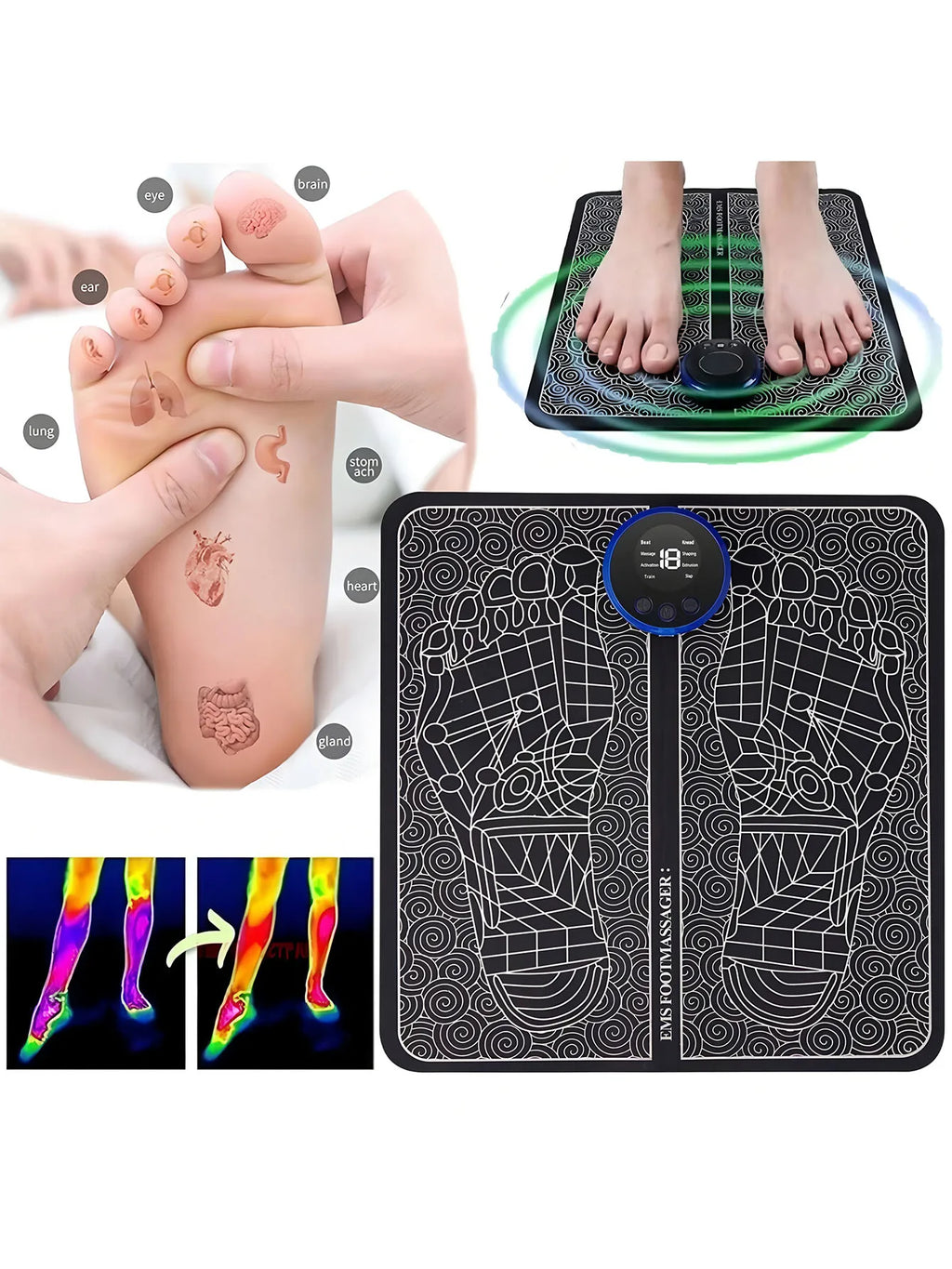 Ceyronz Rechargeable Electric Foot Massager